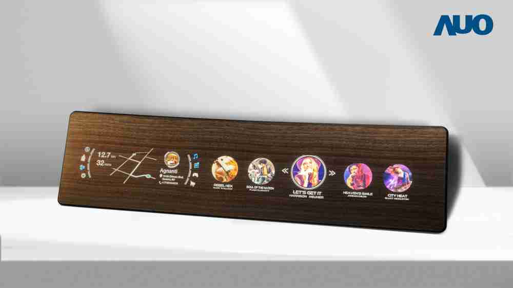 尊龙集团研发全球最高穿透度达80%的AmLED木纹显示器，，，可于使用时呈现高亮度、、、清晰可见的信息，，，，并在不使用时回归为单纯的饰板，，节能兼具美观